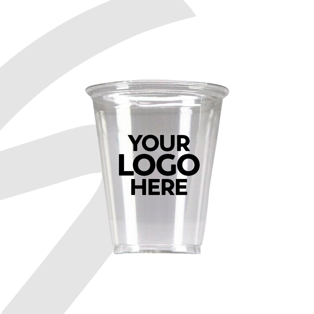 Custom Printed PET Cold Cups – Minimum Order of 5,000 (5 Cases) – Price Listed Per Case