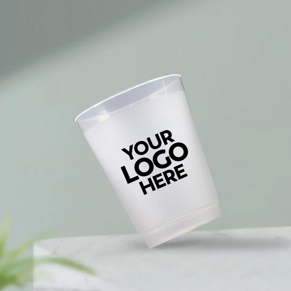 Custom Printed Frost Flex Cold Cups – Minimum Order of 5,000 (10 Cases) – Price Listed Per Case